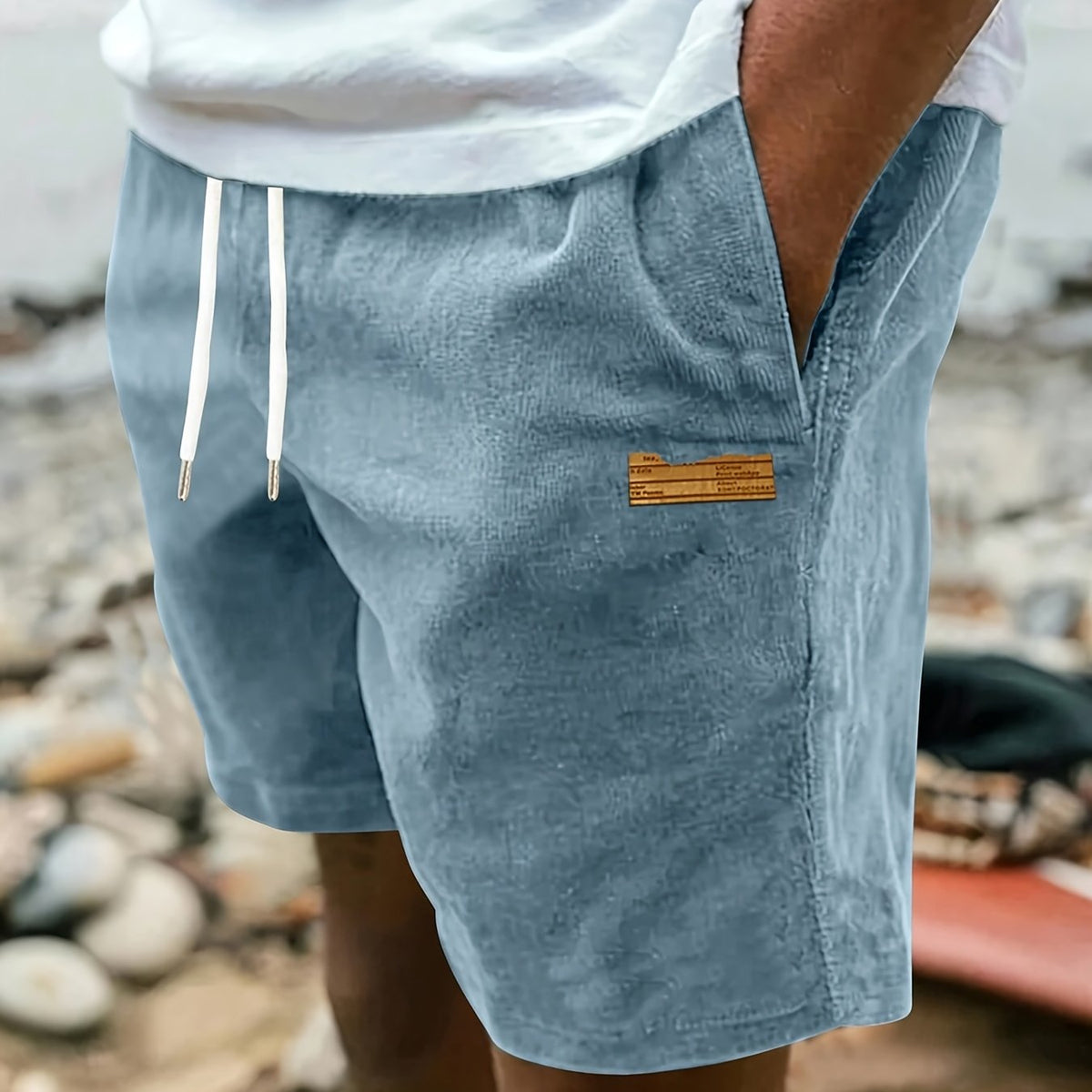 Ashford | Classic-Cut Drawstring Men Shorts