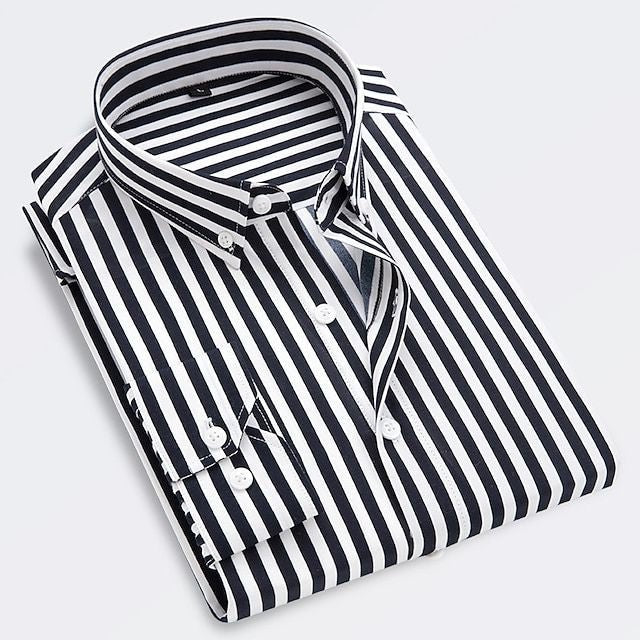 Thomas | Striped Slim-Fit Cotton Men's Shirt for Summer