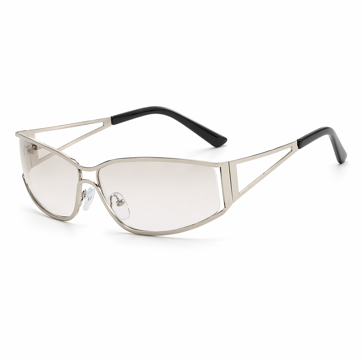 Elena | Curved Slim-Frame Gradient Sunglasses