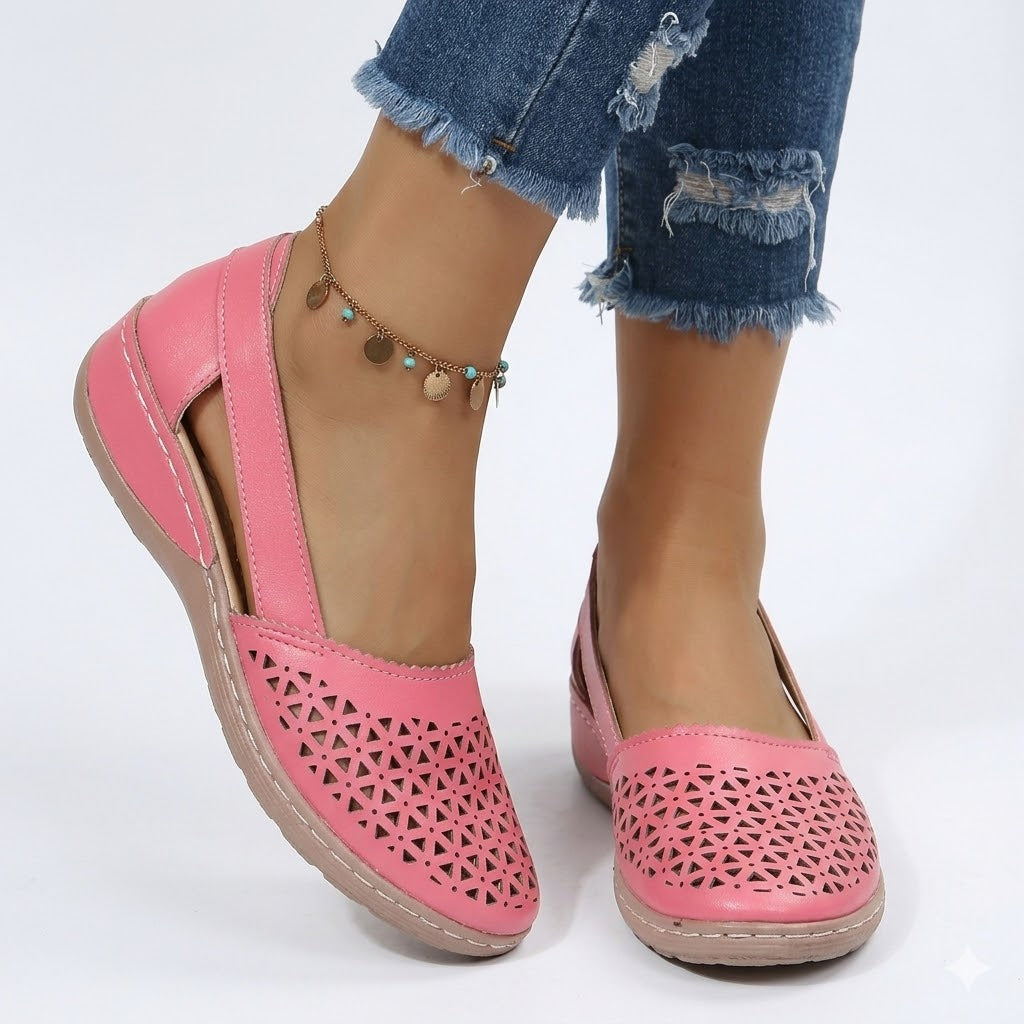 Sophie | Perforated Breathable Slip-On Women's Flats