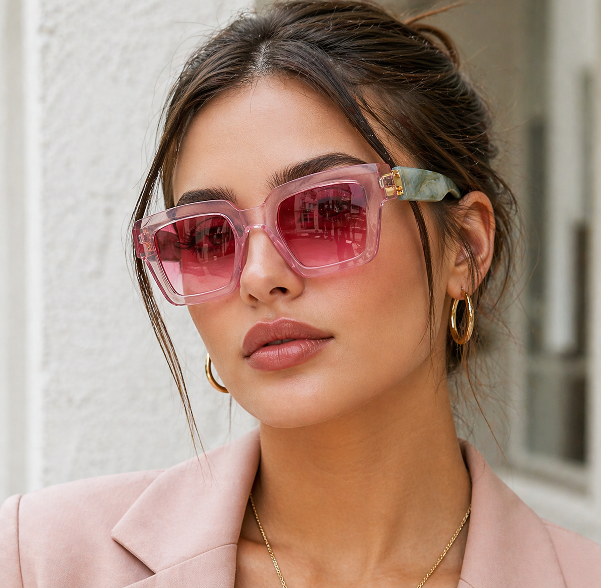 Elara | Oversized Square Women's Sunglasses for Summer