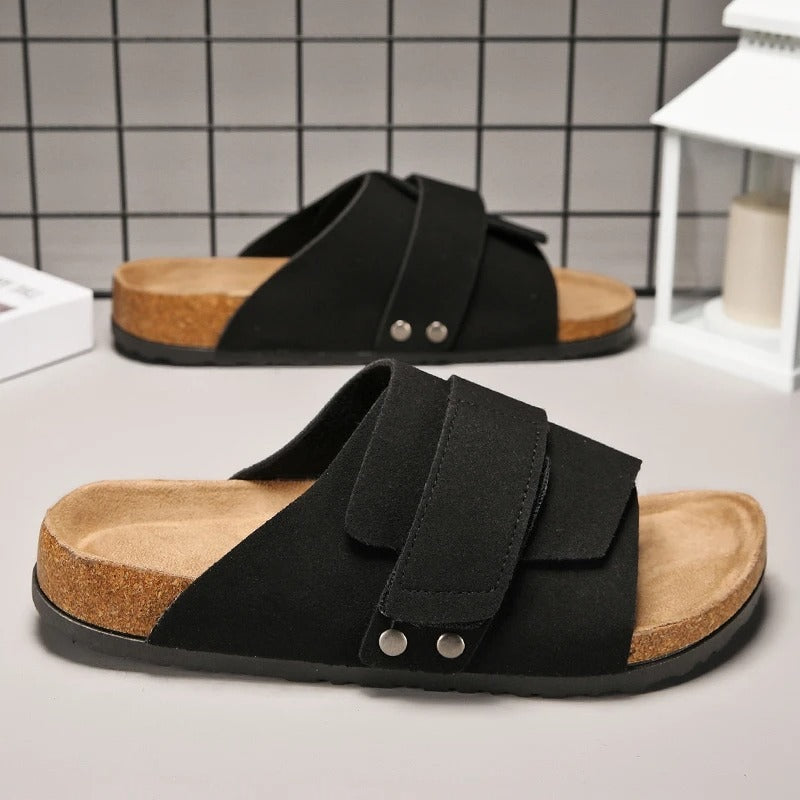 Oliver | Studded Cork-Style Footbed Slide Men Sandals