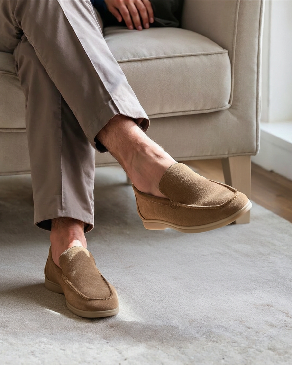 Hendrik | Lightweight Suede Slip-On Men Loafers