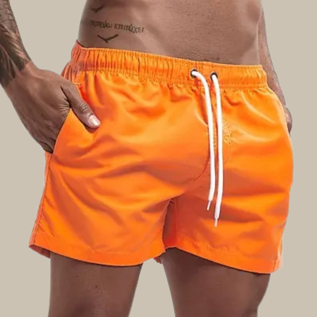 Florian | Above-Knee Drawstring Pocket Men's Swim Shorts for Summer