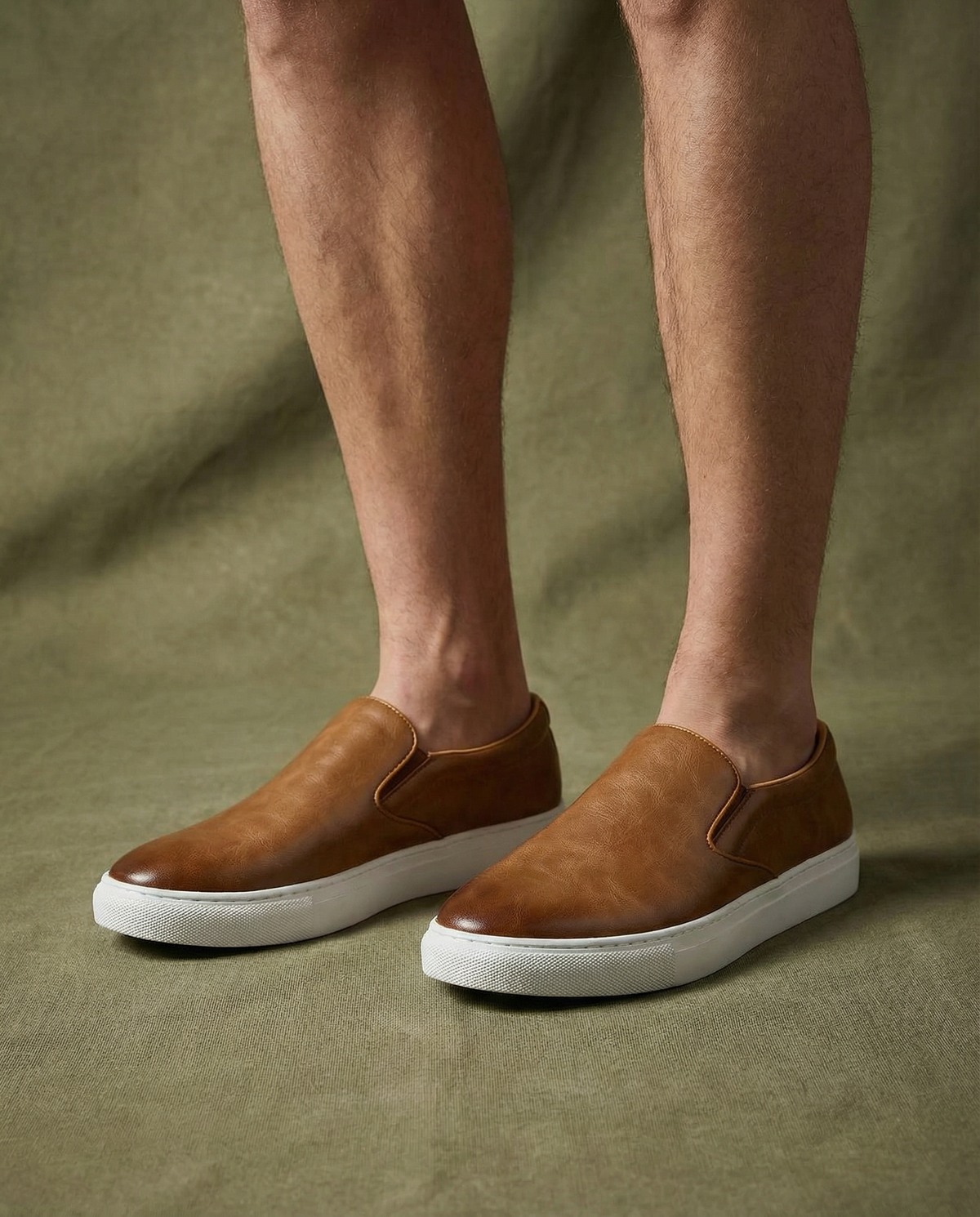 Oliver | Faux Leather Sneaker-Style Men Loafers