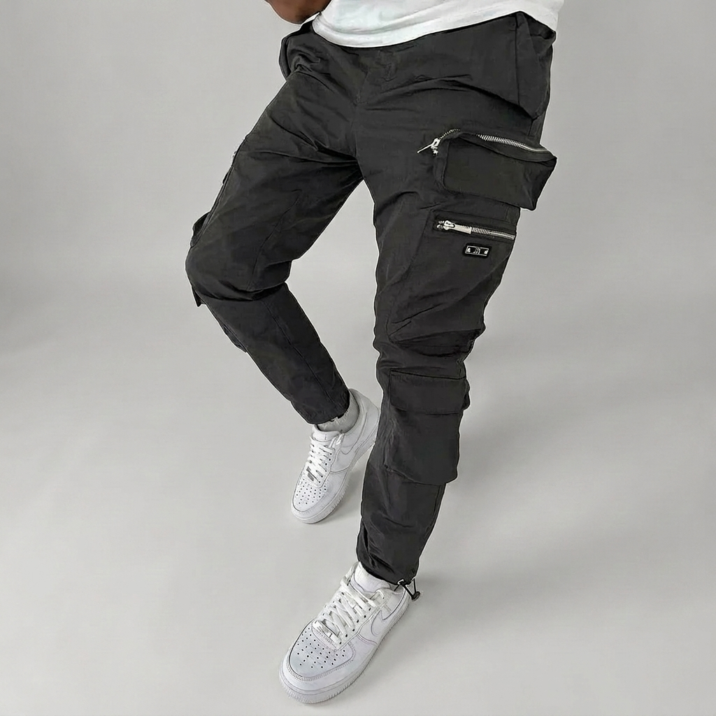 Riley | Beltless Cargo Men Trousers