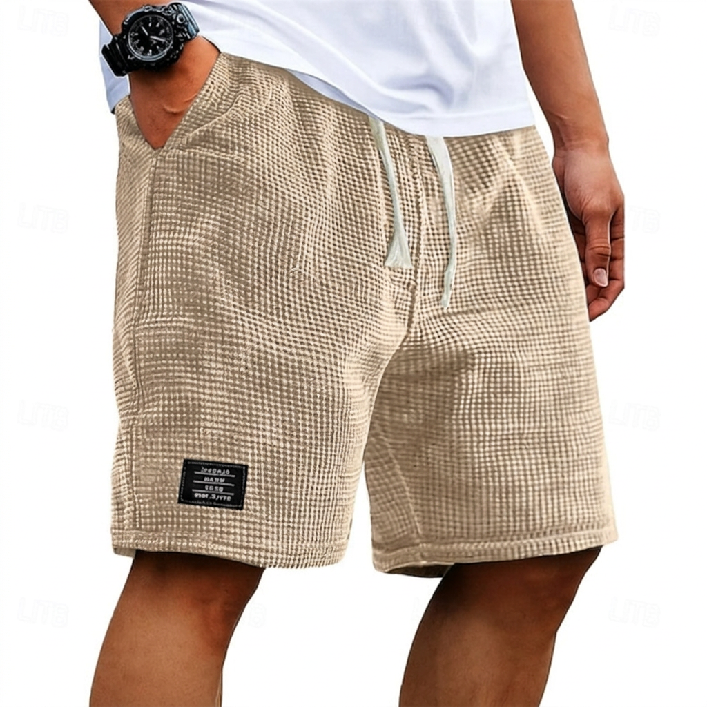 Mike | Breathable Waffle-Knit Men Shorts for Summer