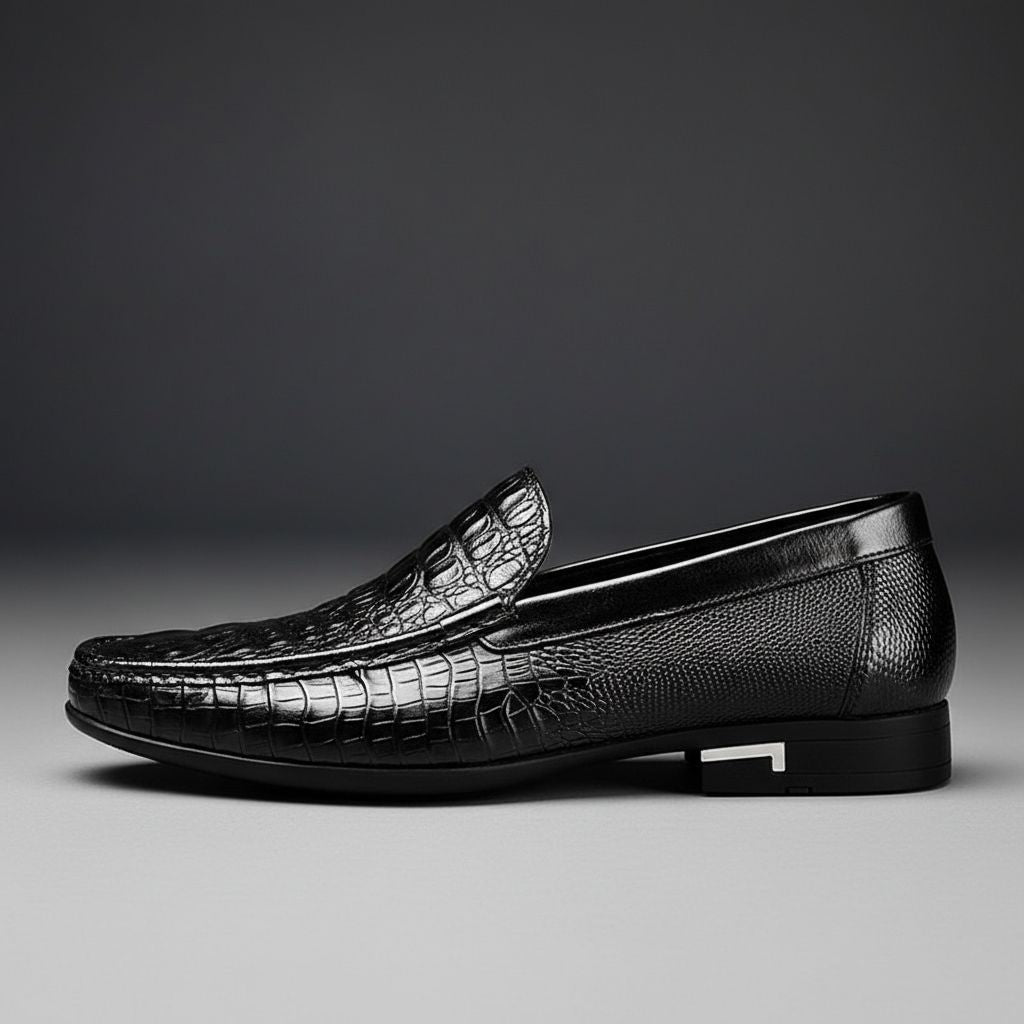 Bennett | Croc-Embossed Leather Men Loafers