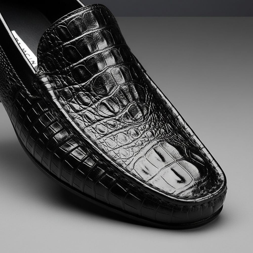 Bennett | Croc-Embossed Leather Men Loafers