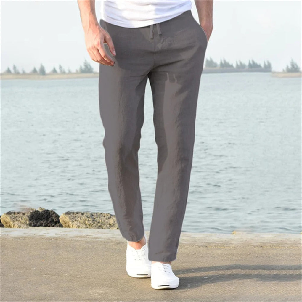 Julian | Linen Relaxed-Fit Men Trousers for Summer