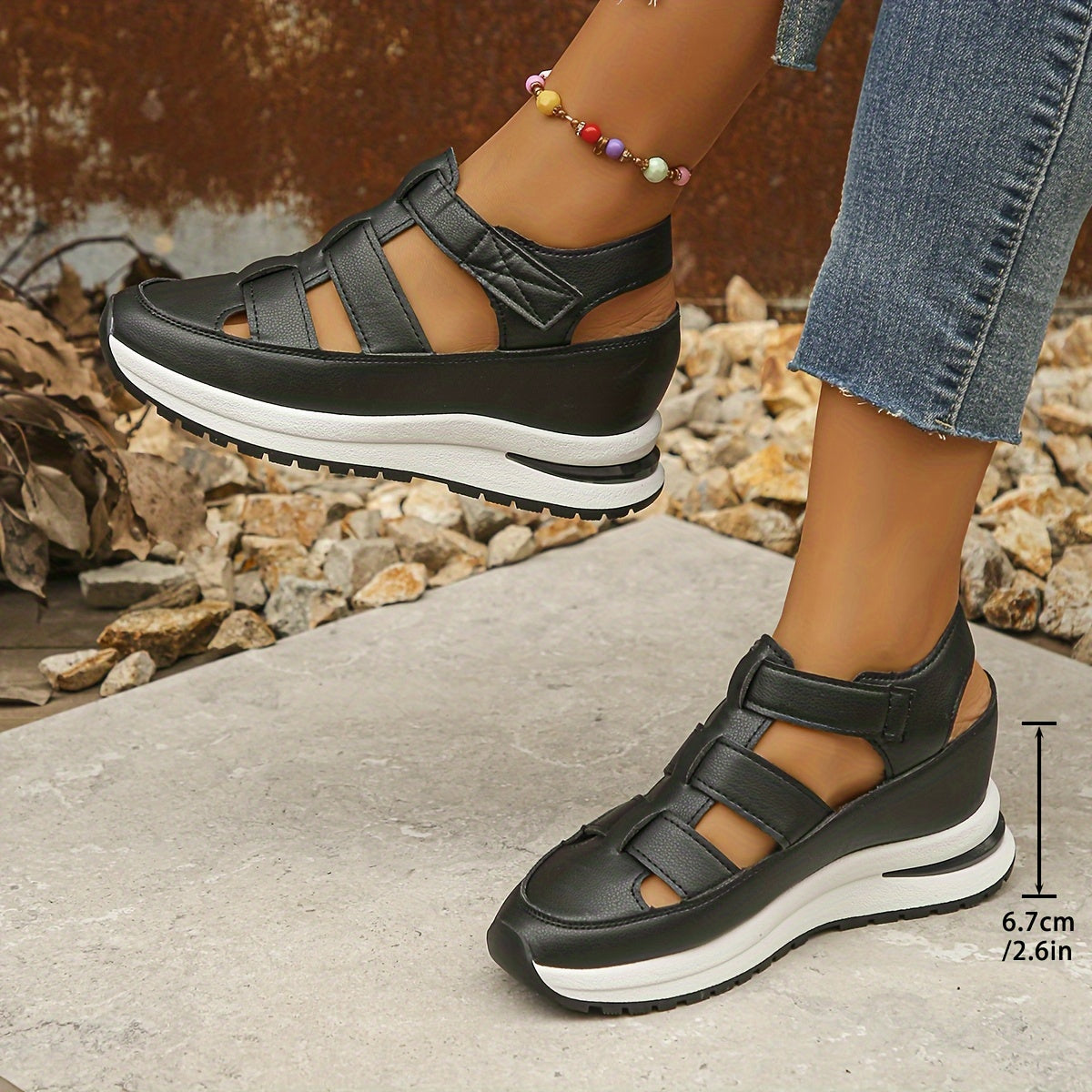 Lucy | Strappy Wedge Ankle-Buckle Women Sandals for Summer