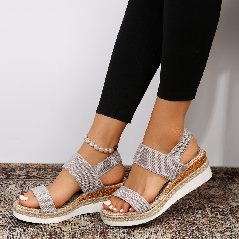 Isobel | Jute Espadrille Slingback Wedge Women Sandals for Summer