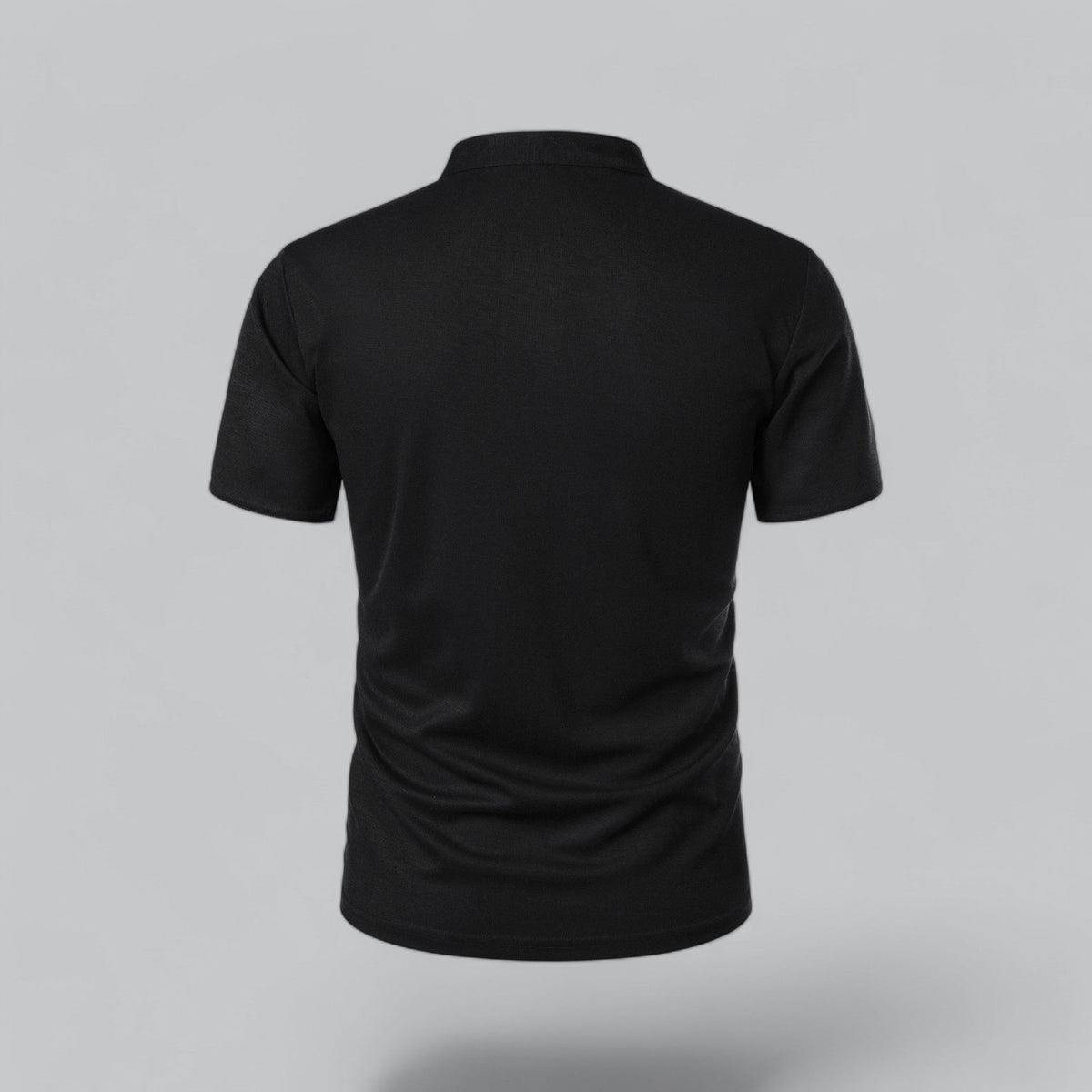 Hugo | Mandarin-Collar Three-Button Men's Polo Shirt