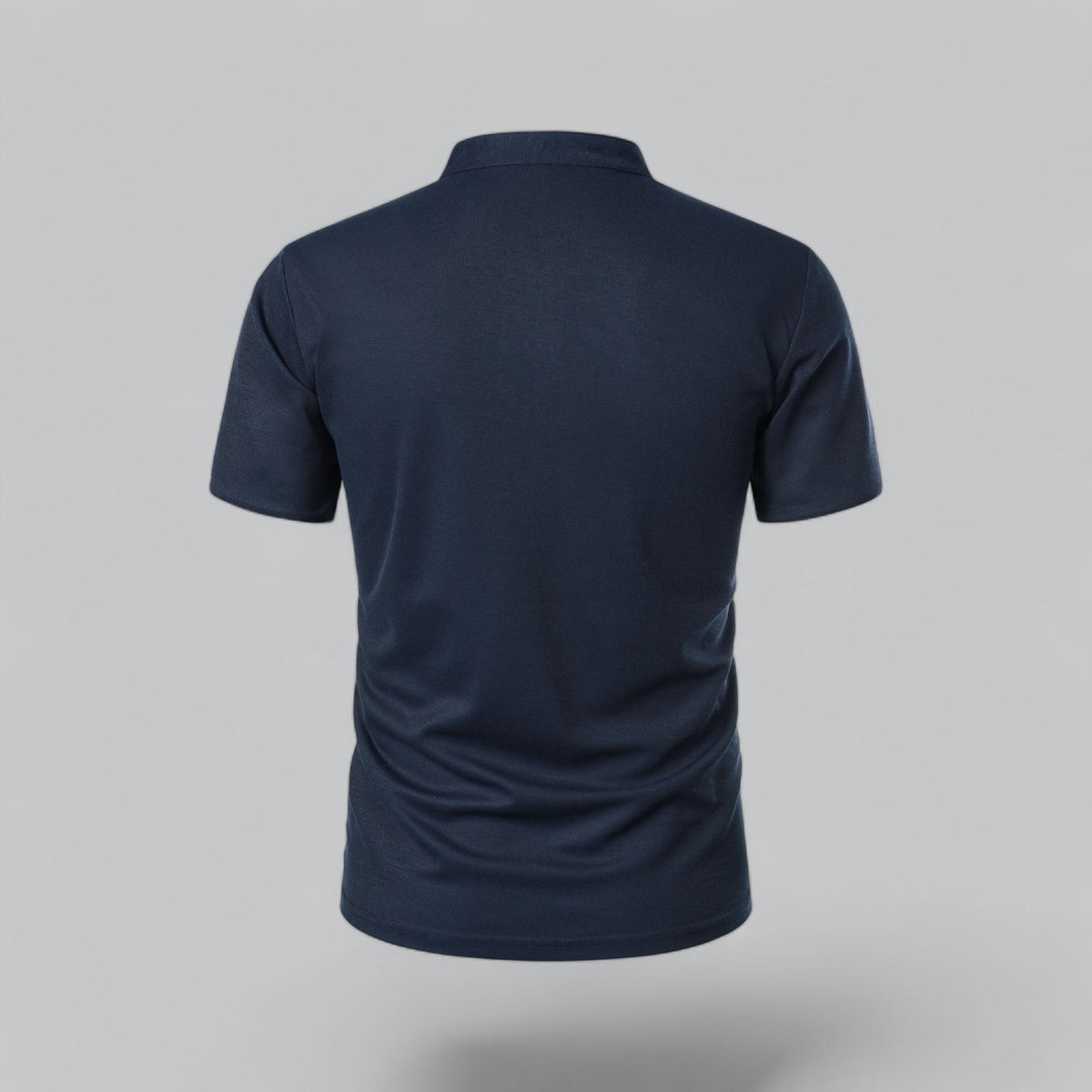 Hugo | Mandarin-Collar Three-Button Men's Polo Shirt