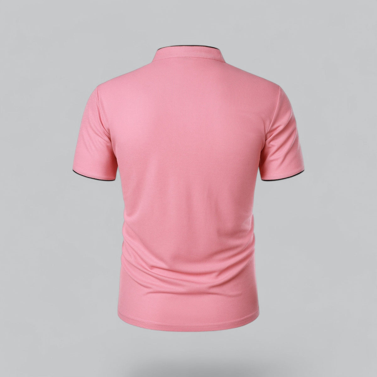 Hugo | Mandarin-Collar Three-Button Men's Polo Shirt