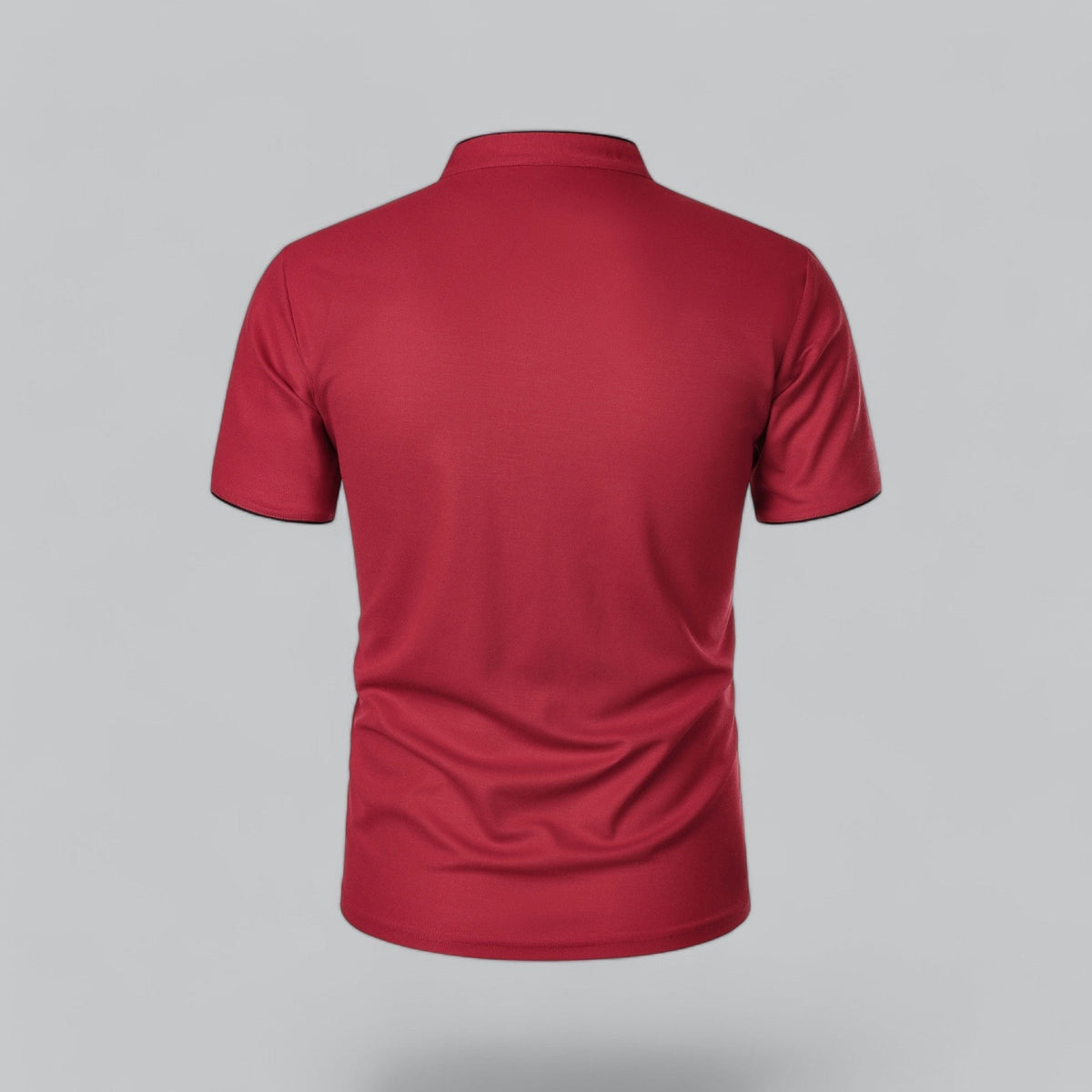 Hugo | Mandarin-Collar Three-Button Men's Polo Shirt