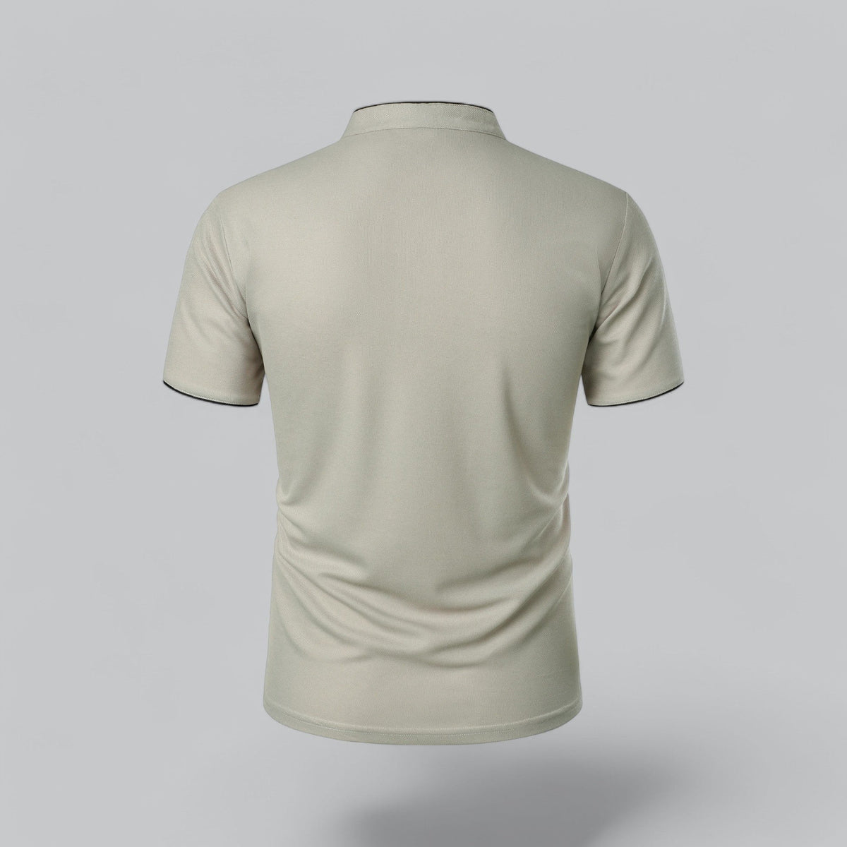 Hugo | Mandarin-Collar Three-Button Men's Polo Shirt
