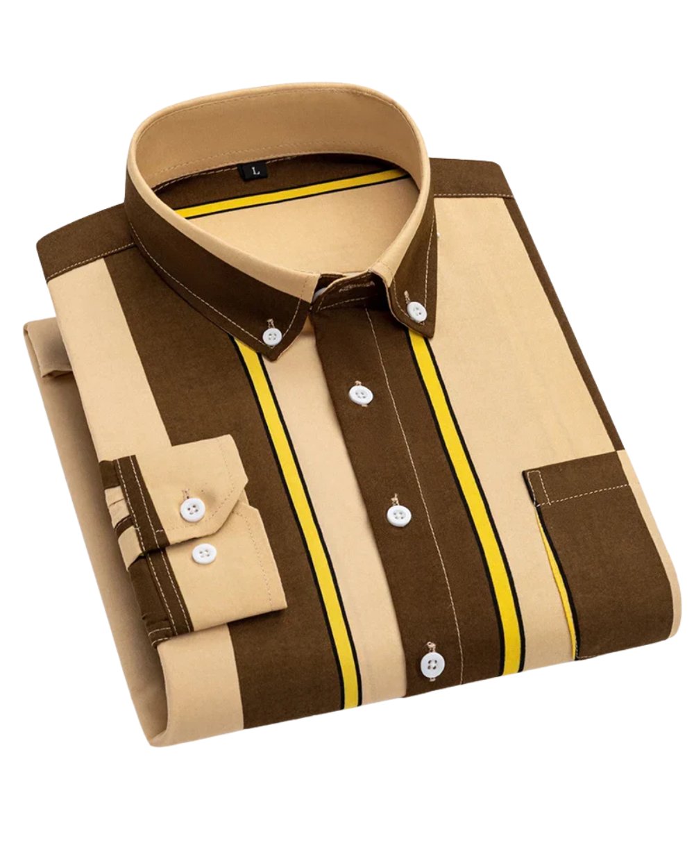 Finn | Striped Long-Sleeve Cotton Men's Shirt