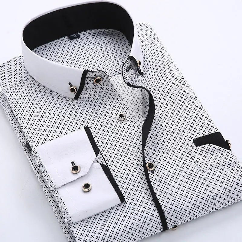Otis | Slim-Fit Contrast-Collar Men's Shirt