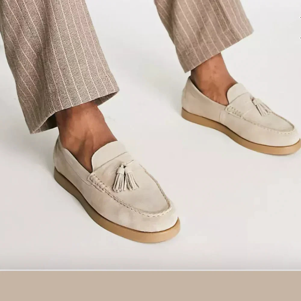 Theo | Suede Tassel Men Loafers