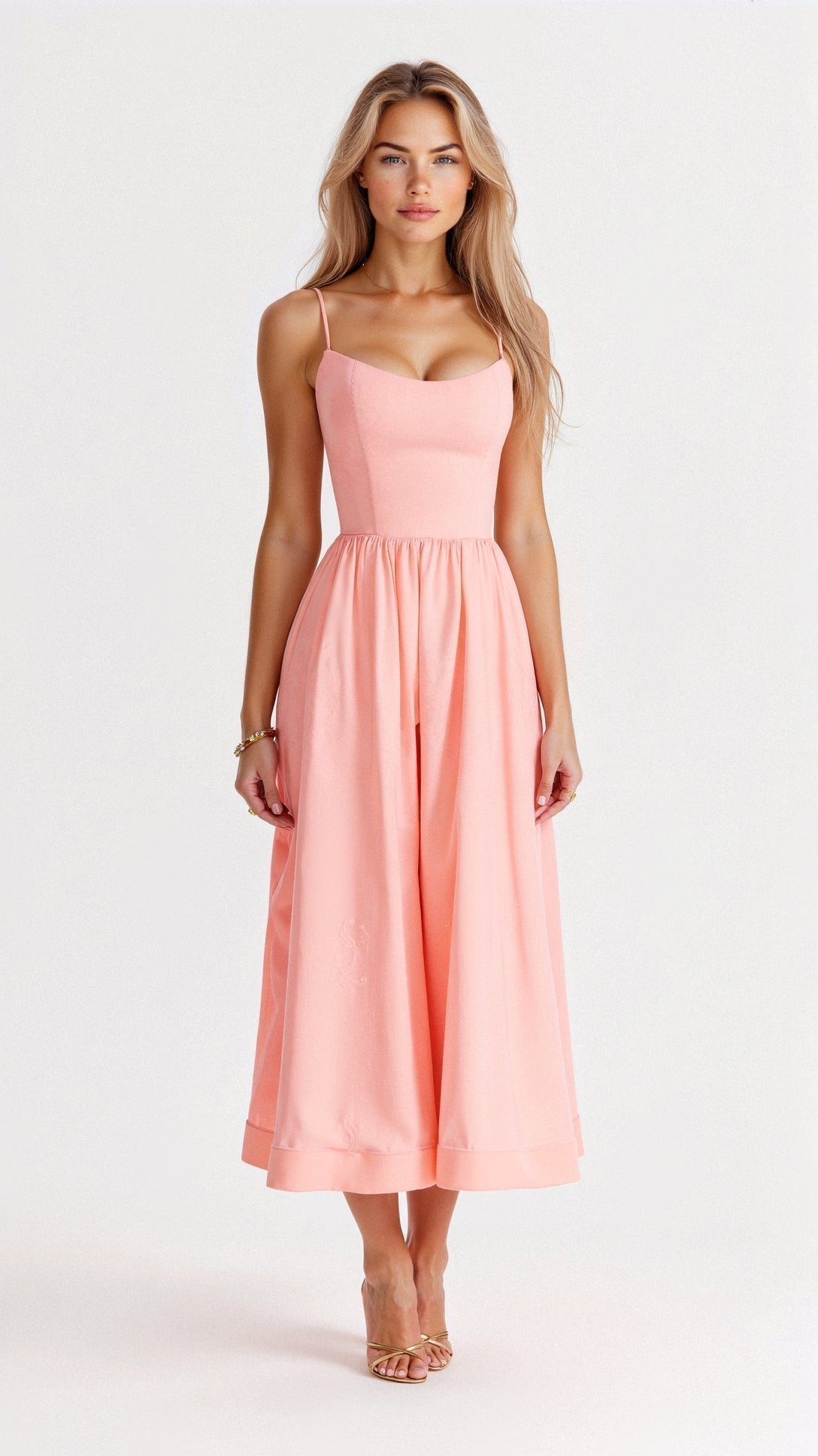 Livia | Sleeveless Flowing Midi Dress