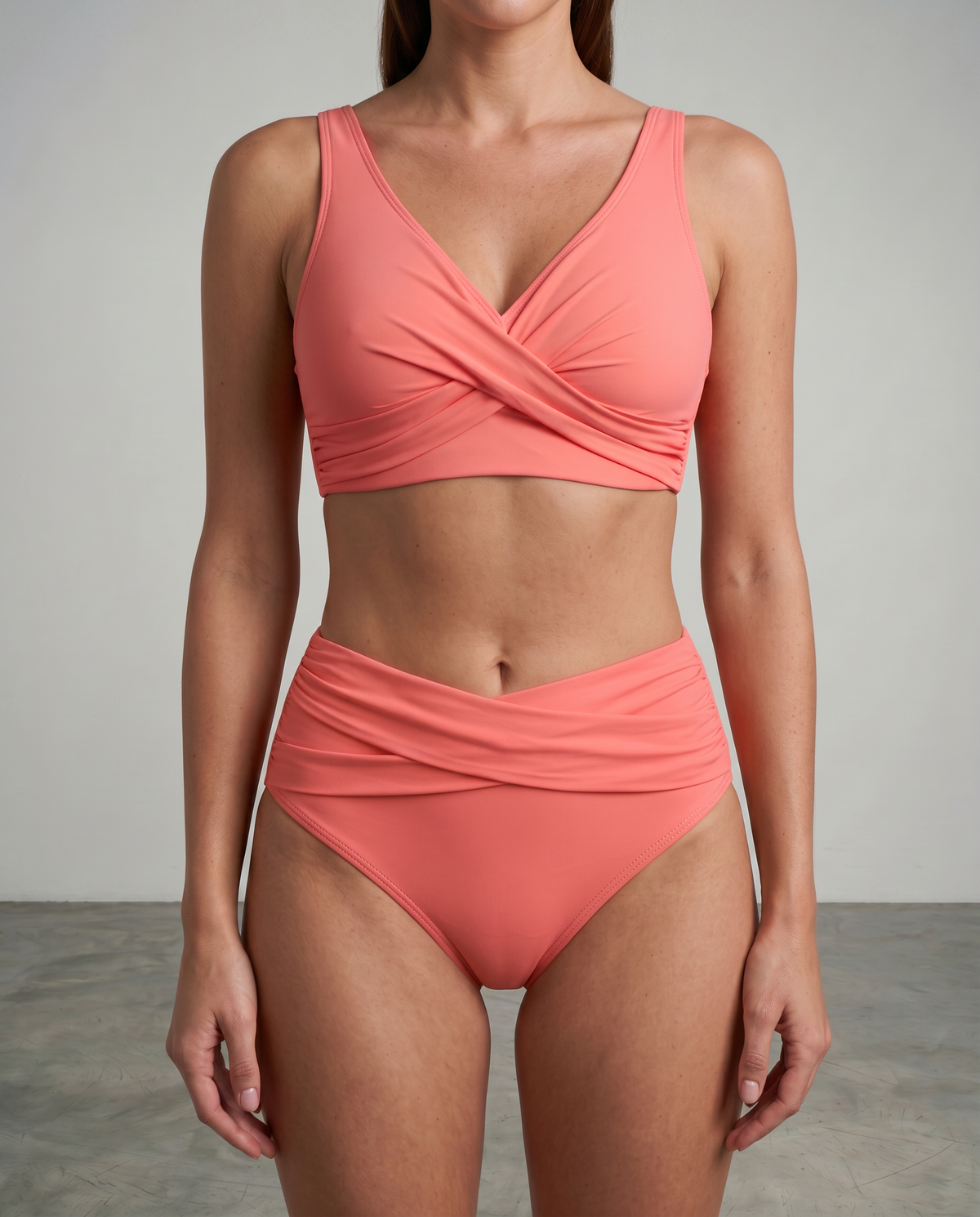 Marguerite | Wrap-Style High-Waist Bikini Women Swimwear Set for Summer