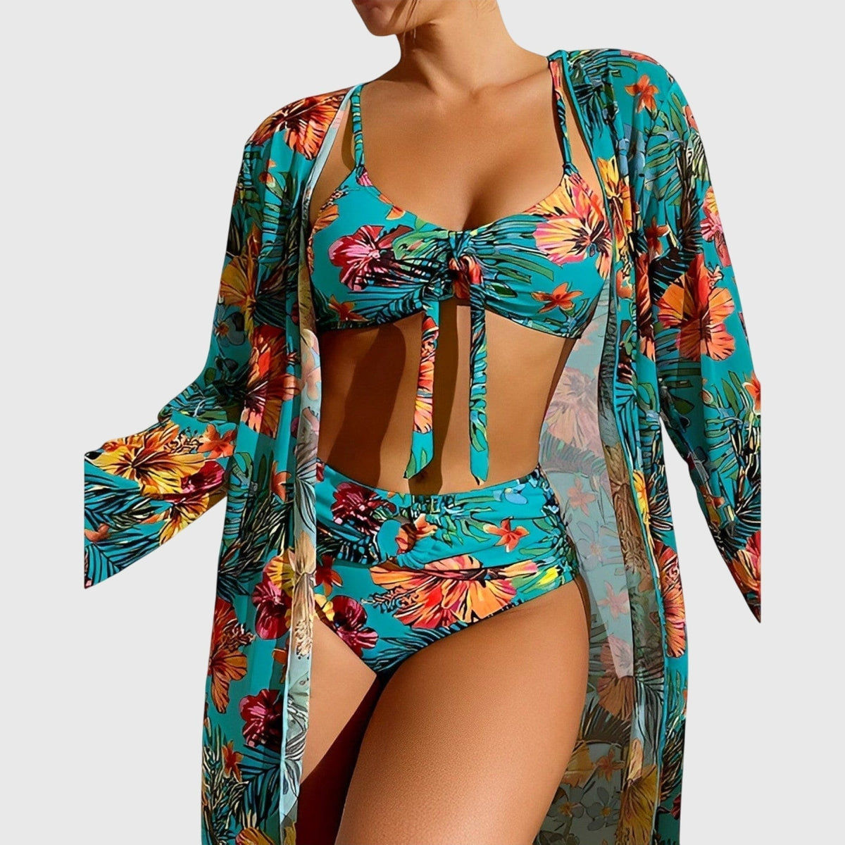 Antonella | Halter V-Neck Padded Bikini Women Swimwear Set for Summer