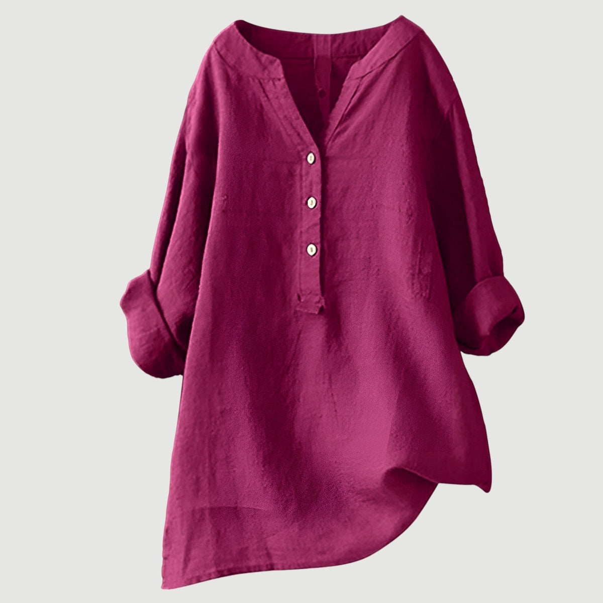 Isabelle | V-Neck Button-Front Relaxed Women Blouses for Summer