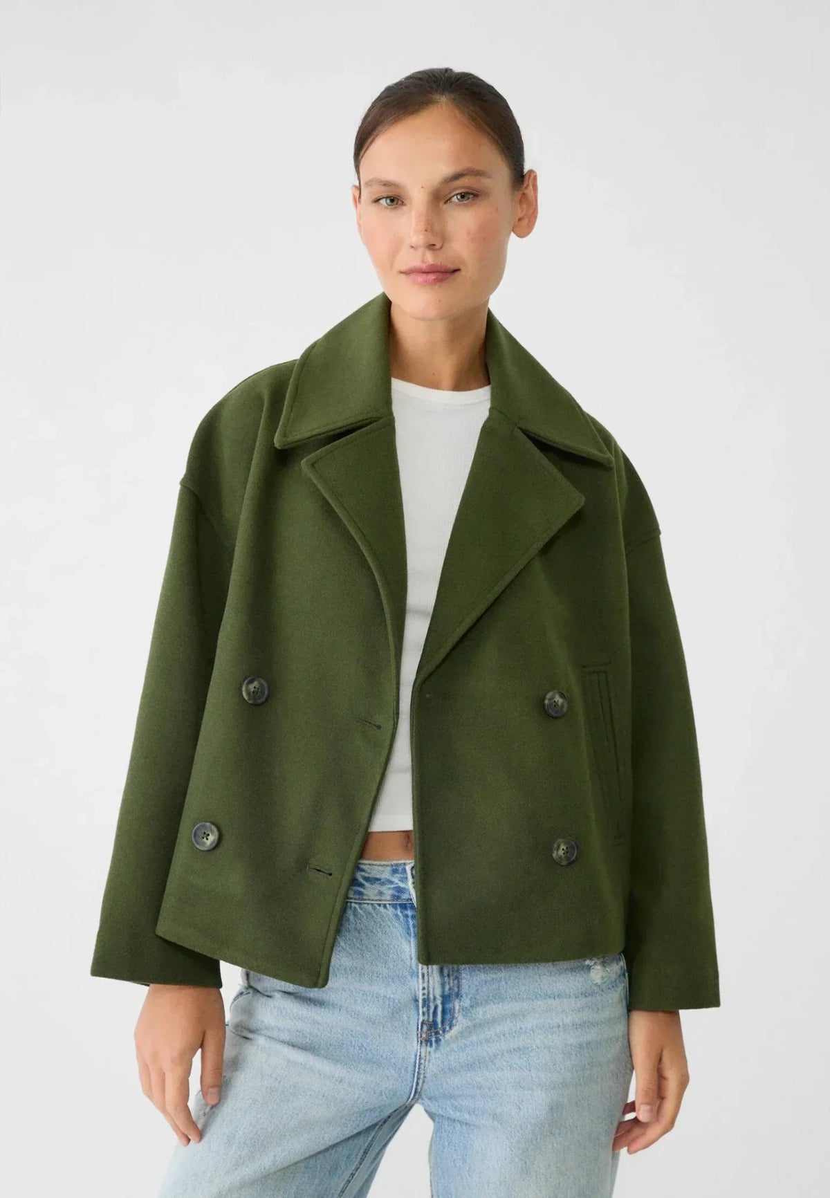 Sienna | Cropped Double-Breasted Women Blazer