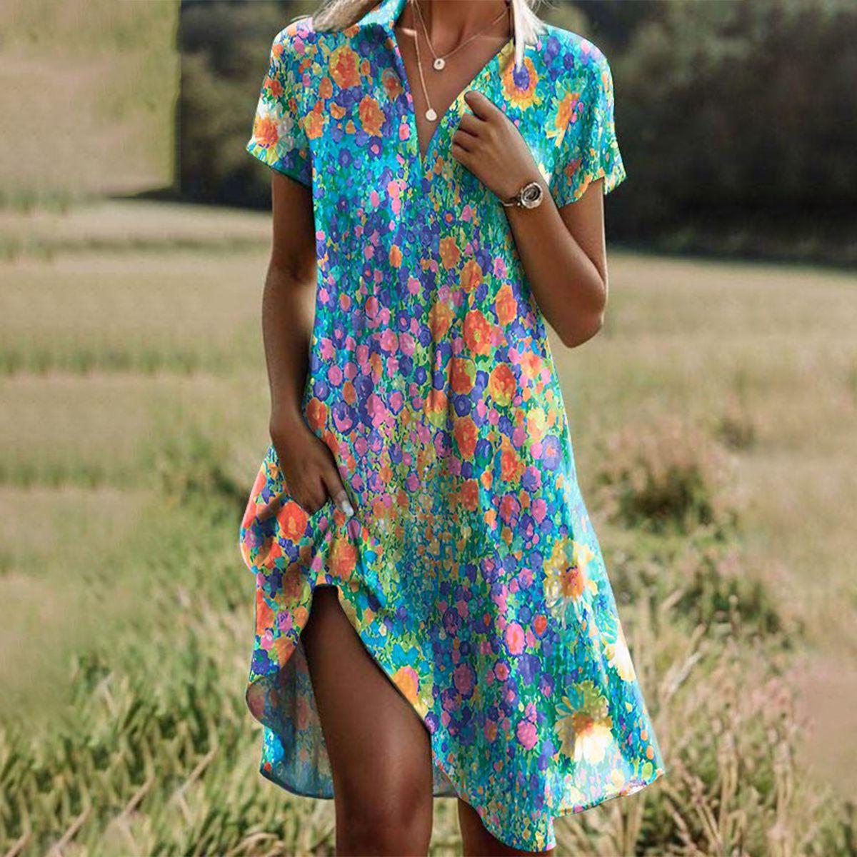 Giselle | Boho Chic Flowing Dress for Summer