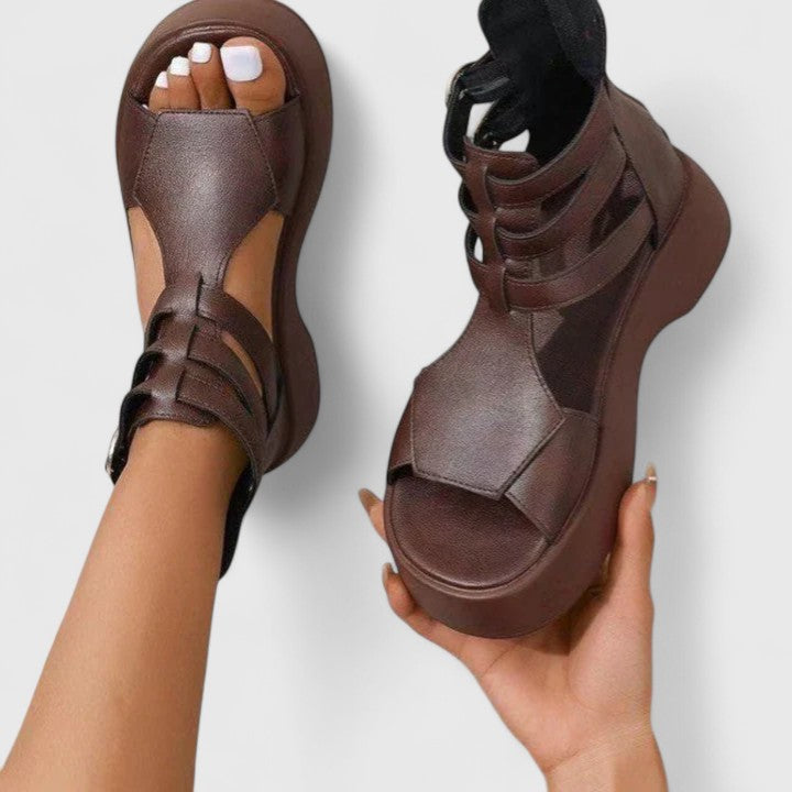 Scarlett | Layered Ankle-Strap Platform Women Sandals for Summer