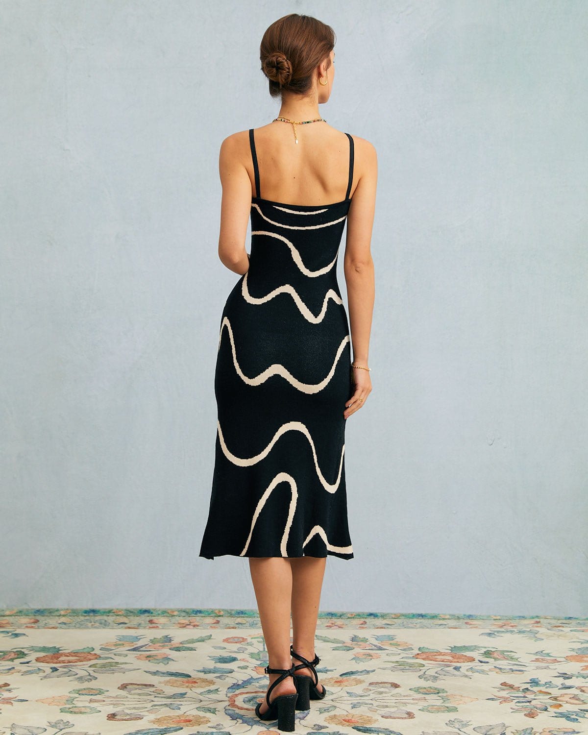 Naomi | Mermaid-Hem Bodycon Knit Midi Dress