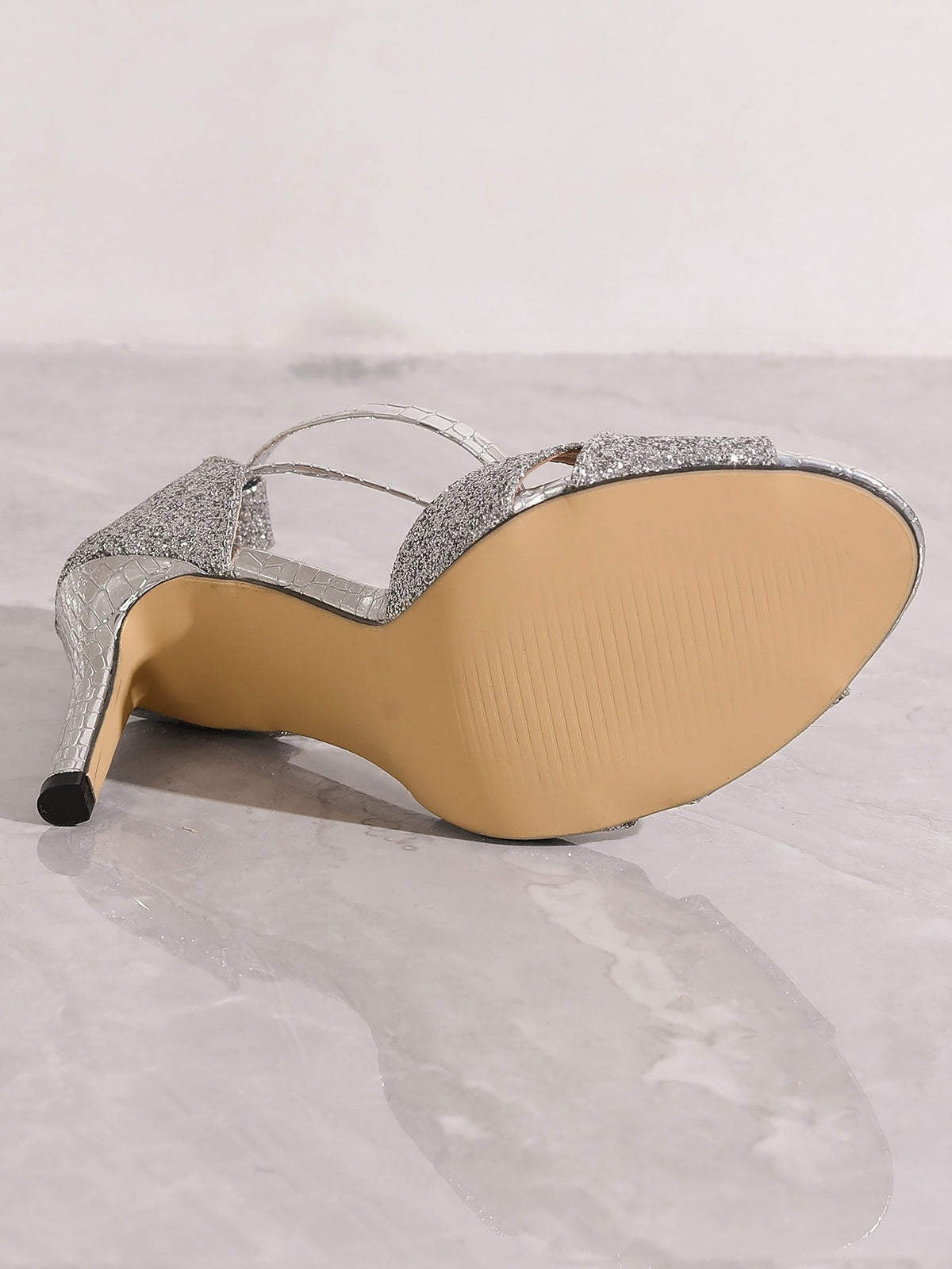 Sienna | Glitter Strappy High Heel Women's Sandals for Holiday Parties