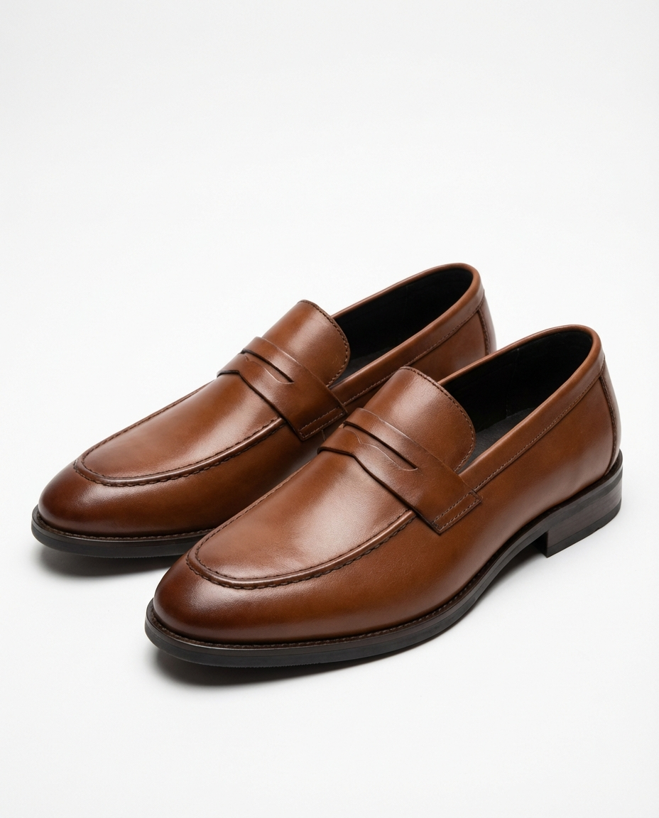 Henry | Apron Moc-Toe Leather Penny Men Loafers