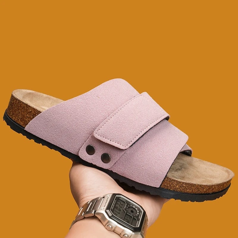 Oliver | Studded Cork-Style Footbed Slide Men Sandals