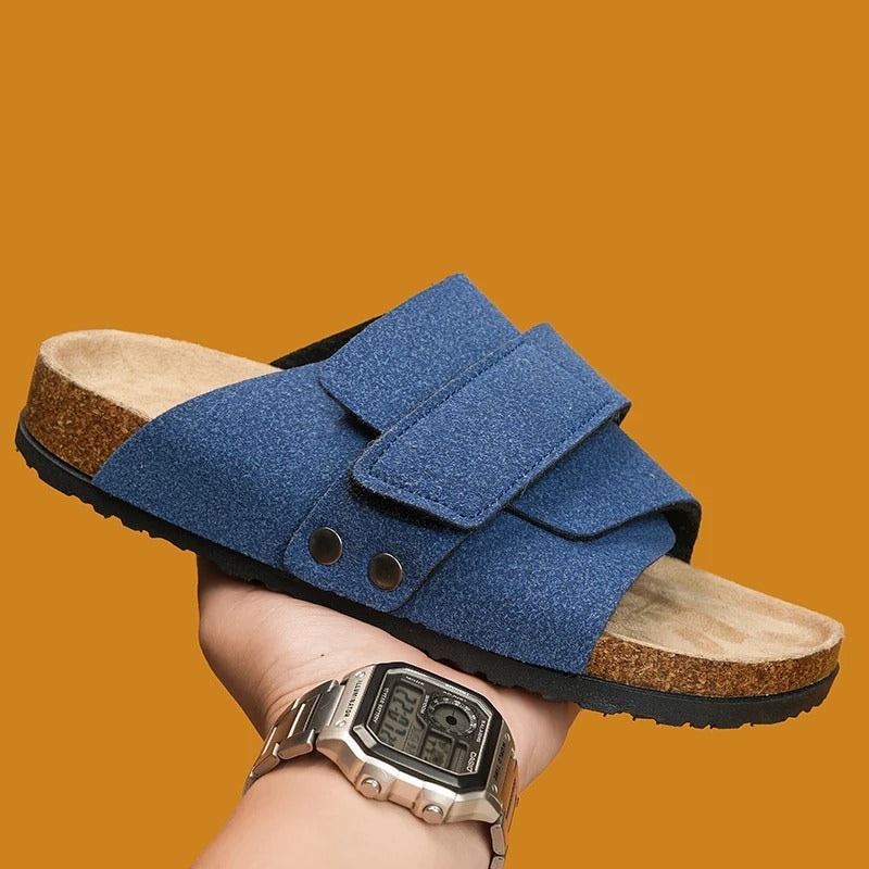 Oliver | Studded Cork-Style Footbed Slide Men Sandals