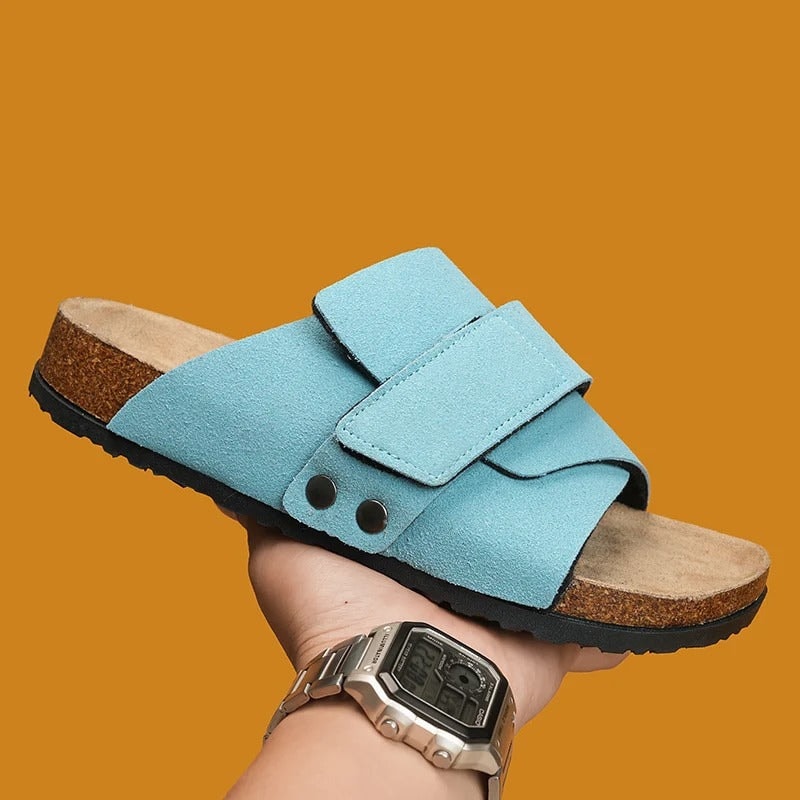 Oliver | Studded Cork-Style Footbed Slide Men Sandals