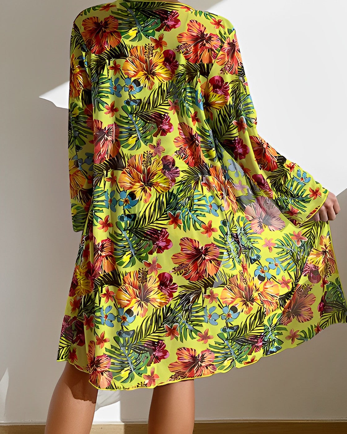 Vesperia | Tropical Tie-Front Cover-Up Women Bikinis for Summer