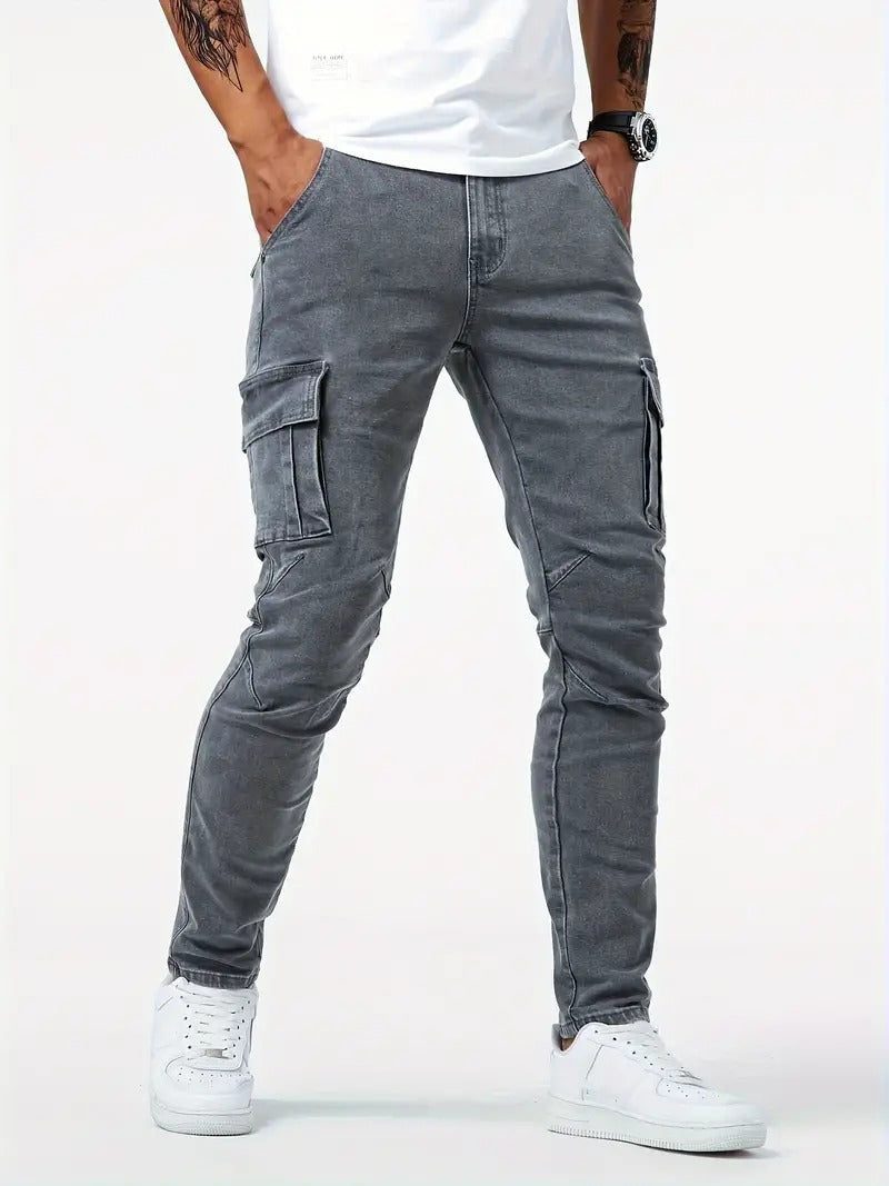 Harrison | Sporty Utility-Pocket Cargo Men Trousers