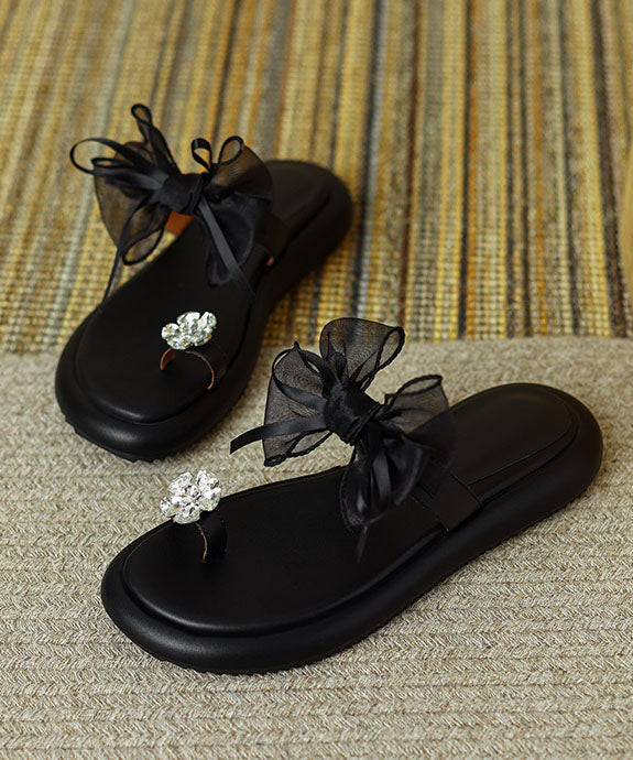 Saskia | Bow-Detail Slip-On Women Summer Sandals