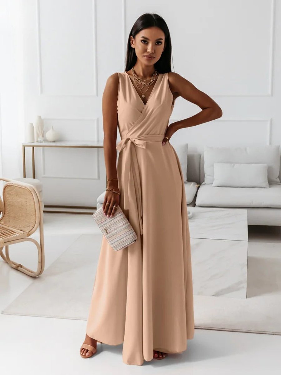Odette | Sleeveless Wrap Maxi Women Party Dress