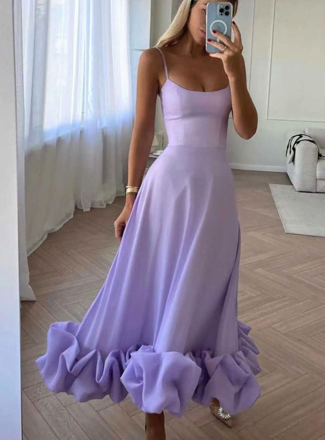 Charlotte | Bustier Ruffle-Hem Women Party Dress for Spring