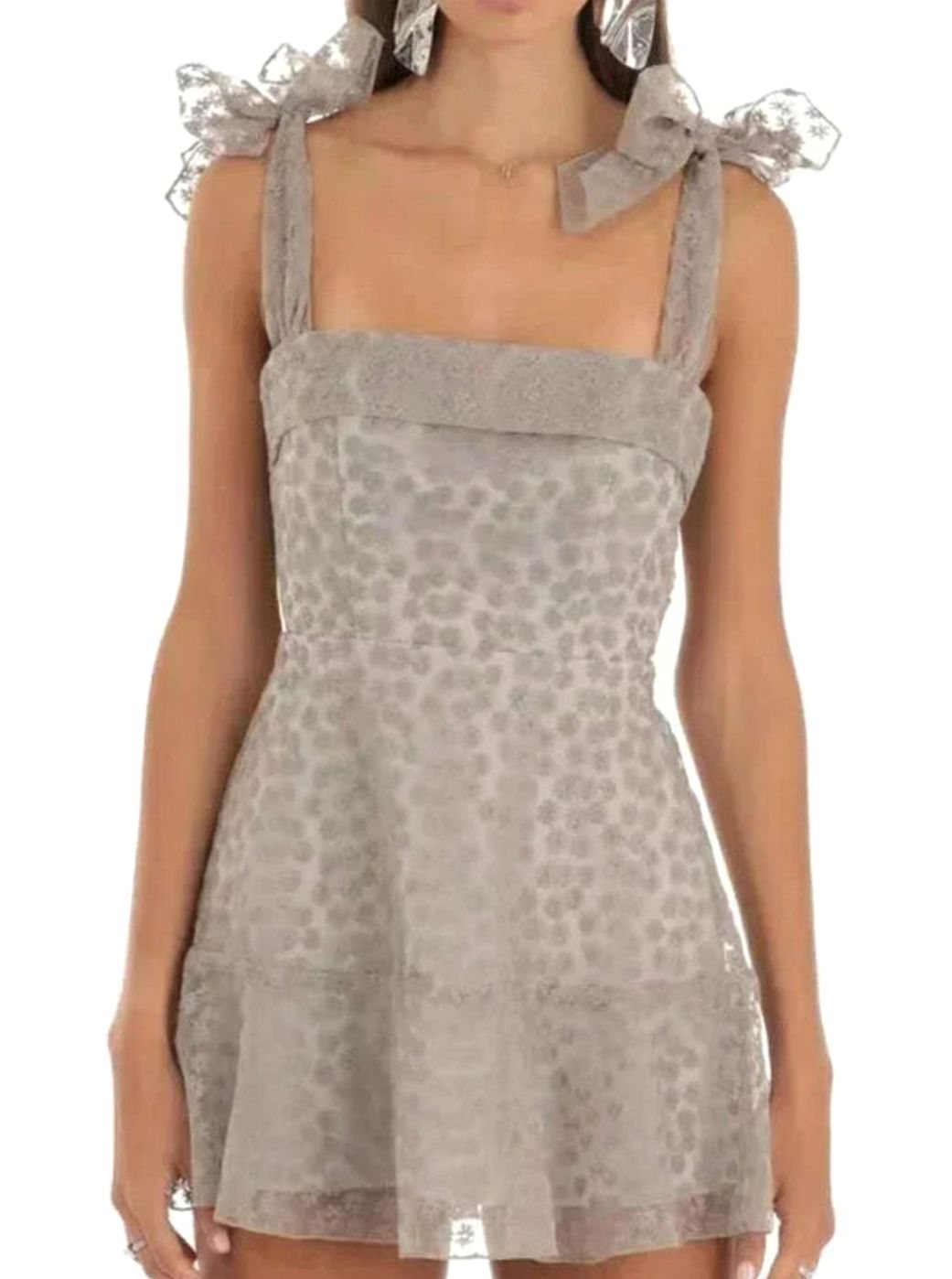 Freya | Floral Lace A-Line Mini Women Party Dress for Spring