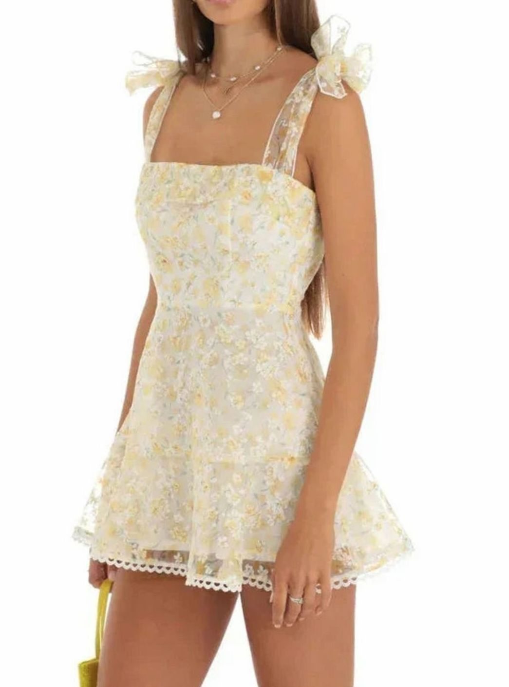 Freya | Floral Lace A-Line Mini Women Party Dress for Spring