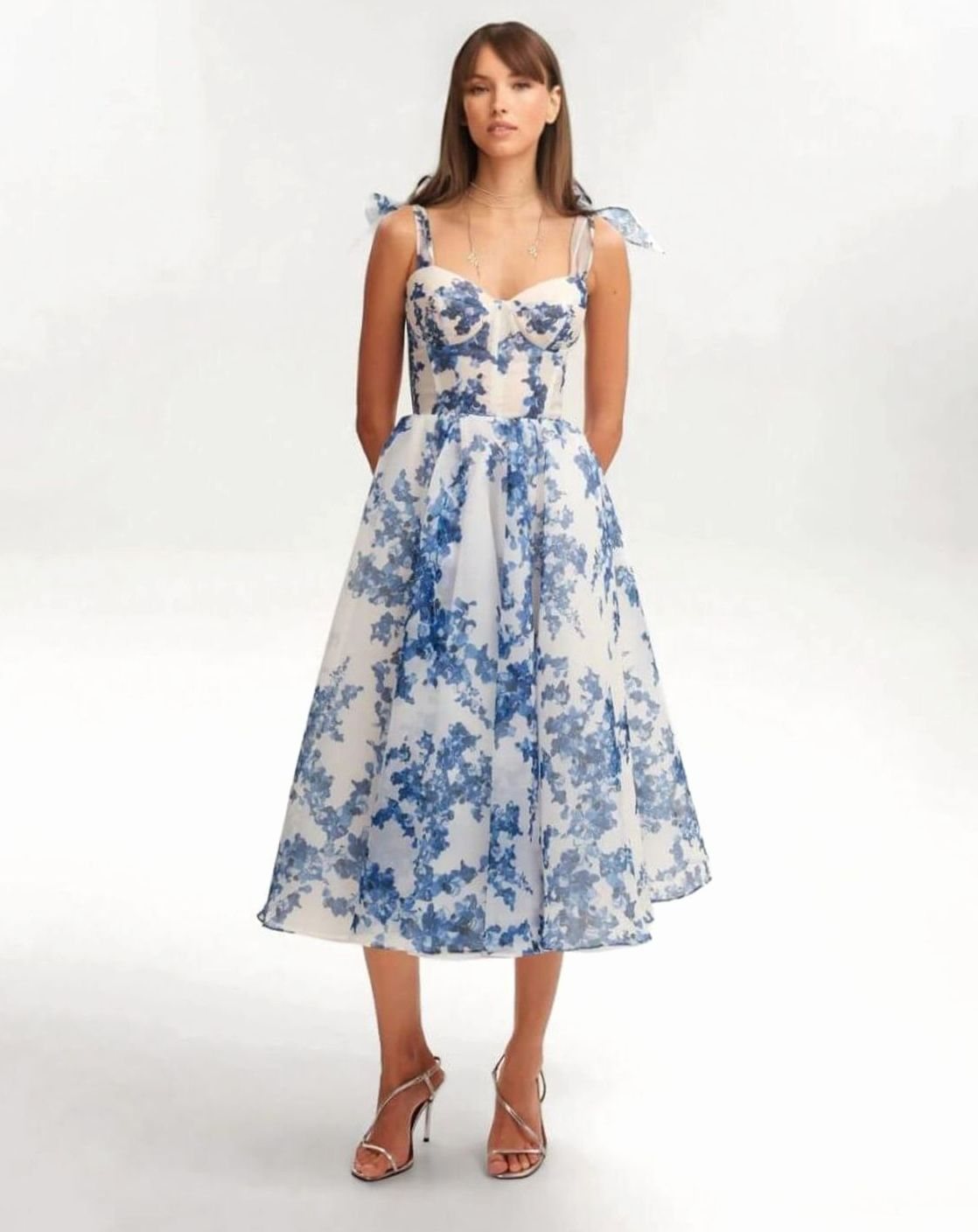 Ruby | Off-Shoulder Corset Midi Women Party Dress