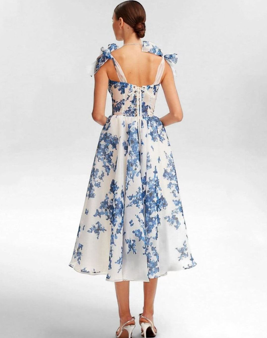 Ruby | Off-Shoulder Corset Midi Women Party Dress