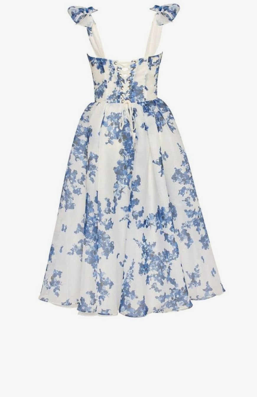 Ruby | Off-Shoulder Corset Midi Women Party Dress