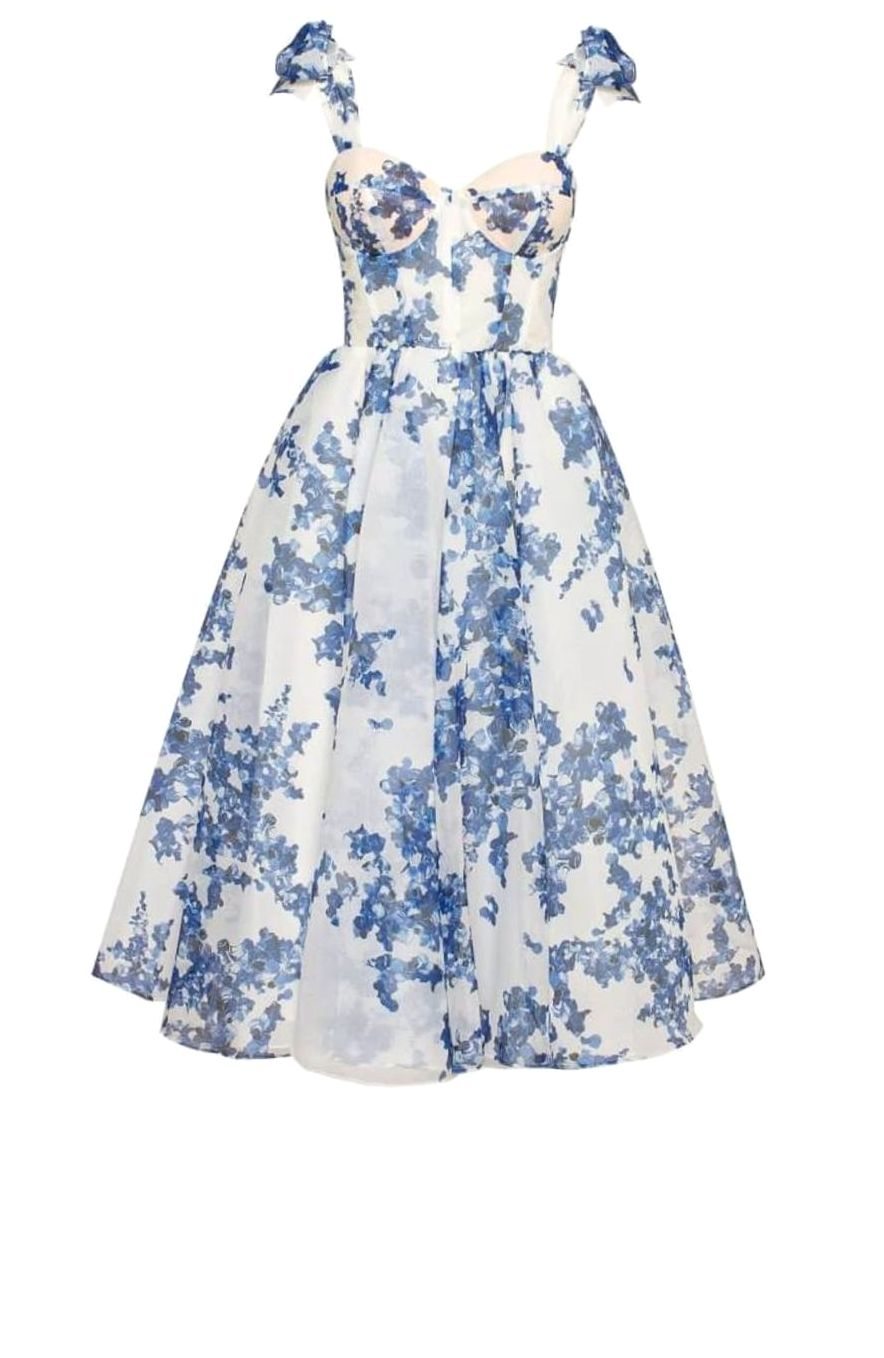 Ruby | Off-Shoulder Corset Midi Women Party Dress