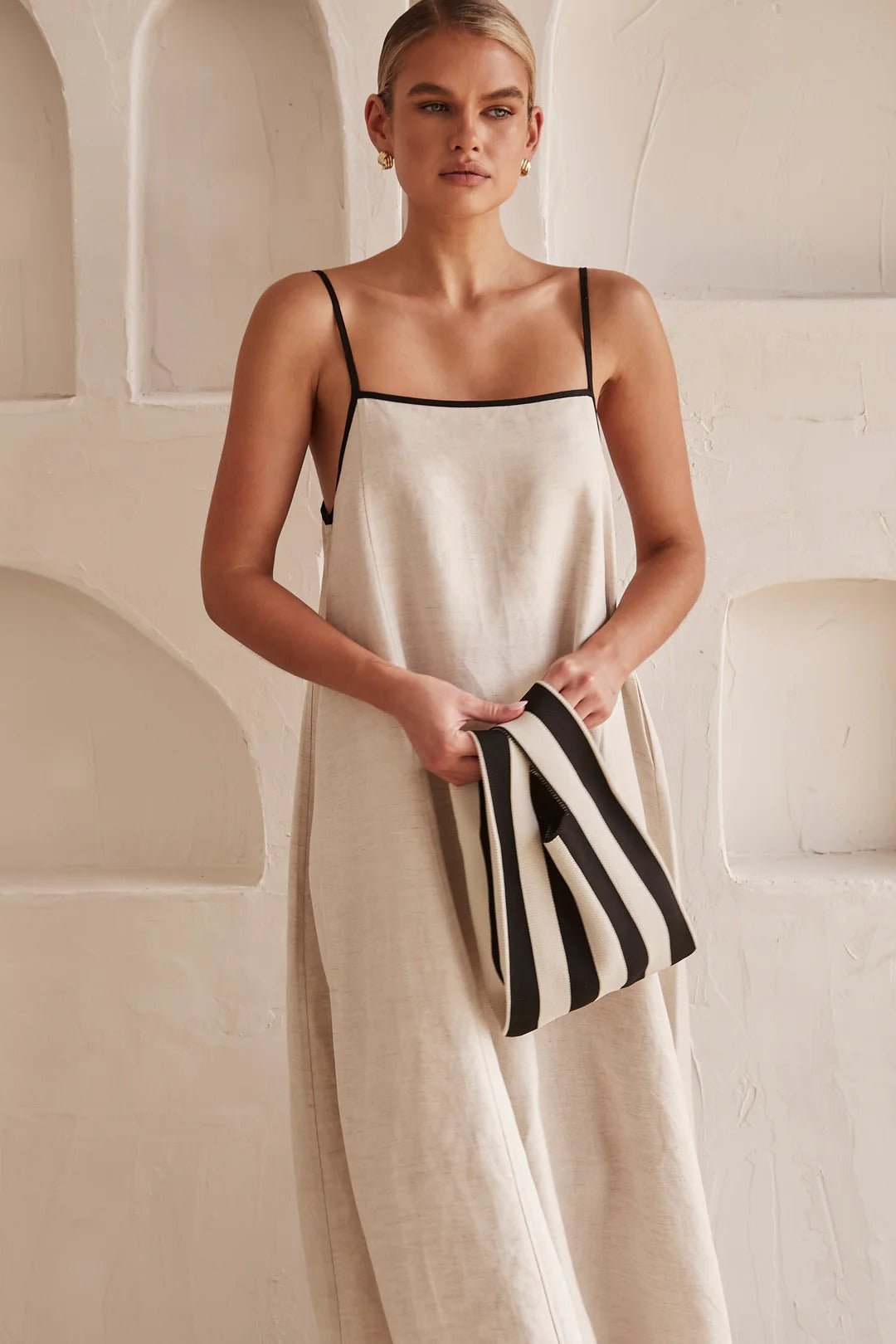 Georgia | Linen Adjustable-Strap Women Party Dress for Summer
