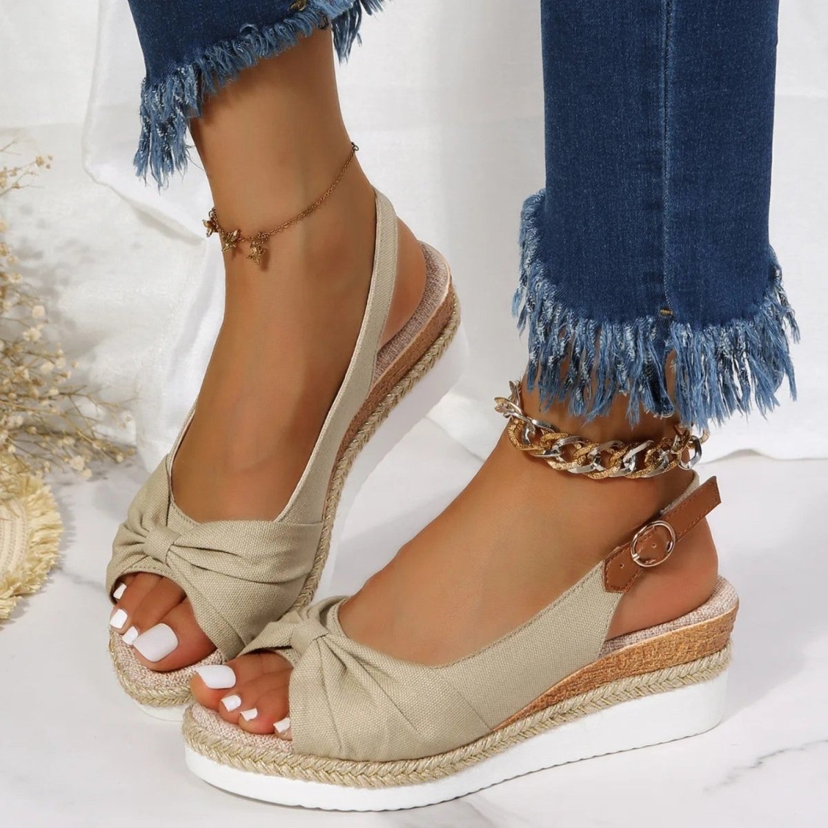 Bridget | Slingback Espadrille Wedge Women Summer Sandals